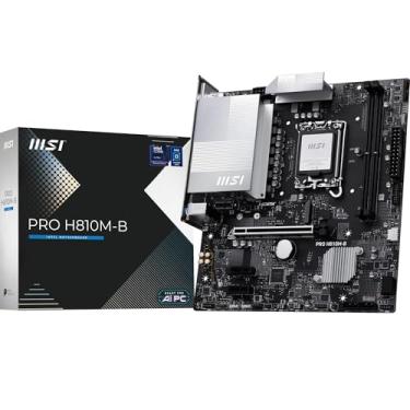 Imagem de MSI Placa-mãe PRO H810M-B, mATX - Suporta processadores Intel Core Ultra (Série 2), LGA 1851 - DDR5 Memory Boost (6400 MT/s MAX), PCIe 5.0 x16, M.2 Gen4, LAN 2.5G