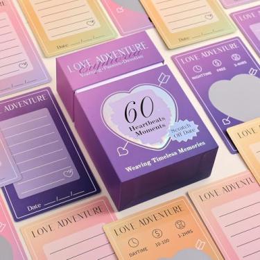 Imagem de 60 Date Ideas Card Games for Couples - Unique Date Deck Scratch Off Cards, Great Couples Gifts for Boyfriend Girlfriend, Romantic Wedding Anniversaries Newlywed Gifts for Husband Wife Bridal Shower