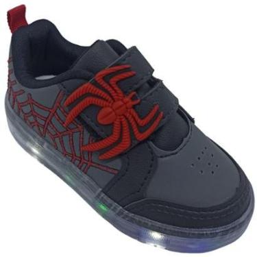 Imagem de Tênis Camin Menino Infantil com Led e Tira de Aranha-Masculino