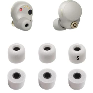 Imagem de Generic Pontas auriculares de substituição de espuma viscoelástica para fones de ouvido Sony WF 1000XM4/1000XM5, compatíveis com pontas de fones de ouvido intra-auriculares XBA MDR WF Series, tamanho