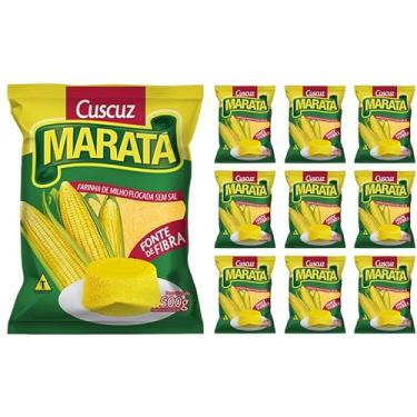 Imagem de Farinha de Milho (Cuscuz) Maratá 500g - kit c/ 10 unds