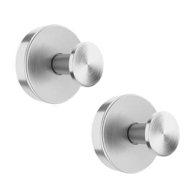Imagem de Pacote com 2 ganchos de ventosa para chuveiro, banheiro, cozinha, porta de vidro, espelho, azulejo