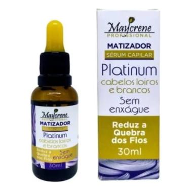 Imagem de Serum capilar Platinum Matizador Cabelos Loiros e Brancos Sem Enxágue 30ml