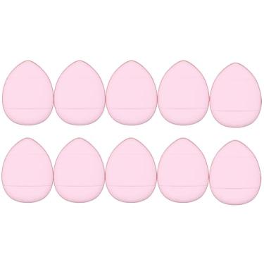 Imagem de 10 peças de esponja compacta de pó de dedo, esponja de maquiagem, fixador de maquiagem molhado ou seco