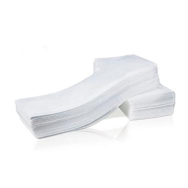 Imagem de Lenços Descartáveis TNT para Depilação Resistente Não Rasga 23 x 7,2cm Cera Depilatória 50 Unidades