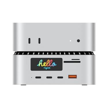 Imagem de RayCue Base de carregamento multifuncional para Mac mini M4, design de alumínio sem costura — construída para combinar com o seu Mac mini