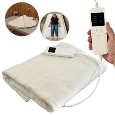 Imagem de Lençol Térmico Solteiro 150x80cm 4 Ajustes de Temperatura e Timer Elétrico 110V Importway Iwlt001-1