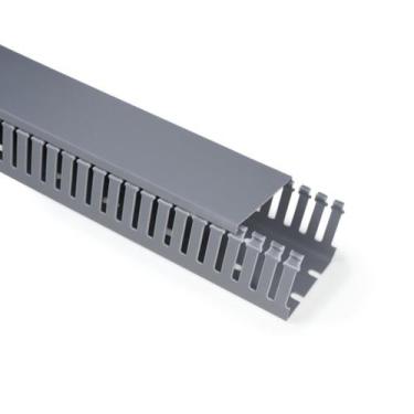 Imagem de Canaleta Aberta Painel Elétrico Cabos Fio Cinza 50x50x2000mm - CANALET
