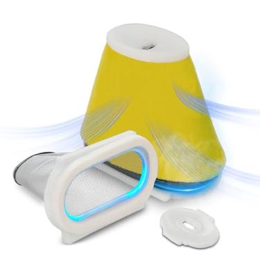 Imagem de Wacece Kit de filtro de ar ATV com gaiola guia e tampa de extremidade para Raptor 660 660R/YFM660R 2001-2005