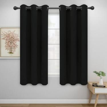 Imagem de Cortinas Easy-Going Blackout 2 painéis 117x160 cm pretas