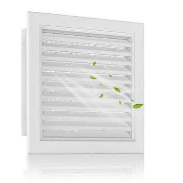 Imagem de Gable Vent Zepoty 12 x 12 em alumínio pintável com tela branca
