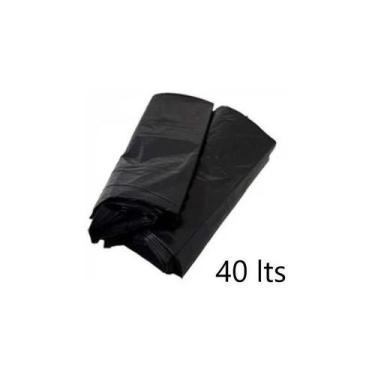 Imagem de Saco De Lixo Preto Reforçado 40 Litros - Pacote 100 Und. - Higipack