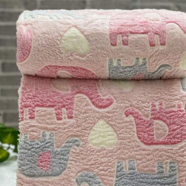Imagem de Cobertor Solteiro Infantil Shine Brilha No Escuro Elefantes