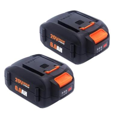 Imagem de Bateria Batryuic 20V 650mAh compatível com Worx, pacote com 2