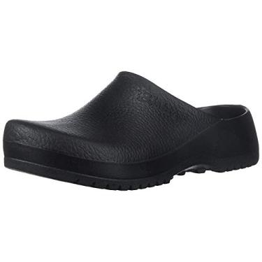 Imagem de Birkenstock Tamanco feminino Super Birki Comfort Cortiça palmilha preto 36 médio UE