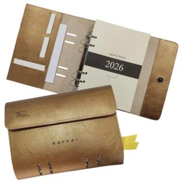Imagem de Agenda Planner 2026 123-R Personalizada Raffai Couros