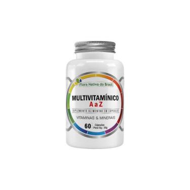 Imagem de Multivitamínico A a Z 500mg 60 cps Flora Nativa Sabor:Sem sabor - Flor