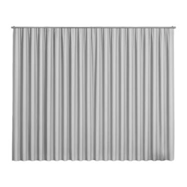 Imagem de Cortina Basic Blackout Tecido Corta Luz 3,00 x 2,50m e 3,00 x 2,70 para Trilho Suiço 2m (Branco, 3,00 x 2,70)