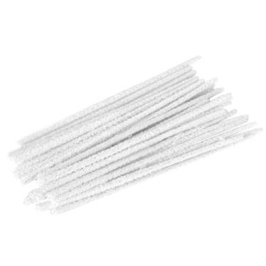 Imagem de 50 peças de limpeza de cachimbos, ferramenta de manutenção de cachimbo de algodão, algodão fofo absorve alcatrão e condensado sem cair detritos, seguro de usar para remover seiva de alcatrão e poeira