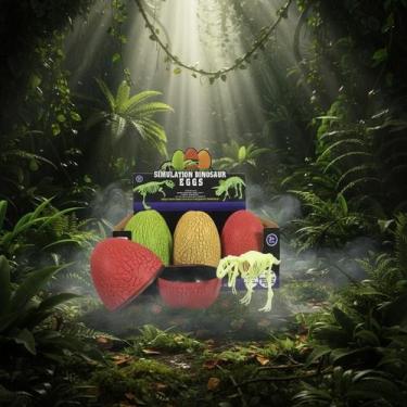 Imagem de Brinquedo Ovo Surpresa de Dinossauro Fóssil Miniatura Esqueleto Dino S