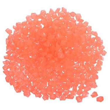 Imagem de 500 peças de pedras brilhantes 8-10 mm decoração de pedras luminosas no escuro decoração DIY laranja decorativa para jardim, vaso de plantas, aquário