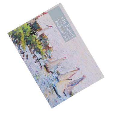 Imagem de Luqeeg Livro de Desenho de Papel de Esboço Ferramentas de para Materiais de Arte de Papelaria Adequados para Pastéis Oleosos e à Base de água, Livro de Colorir Plano de 180° para Uso Prático, Selante de 1 Lado, para Artistas