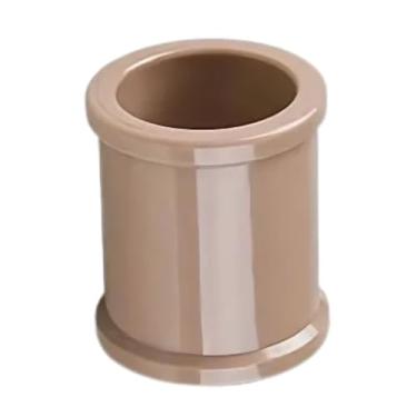 Imagem de Luva PVC Marrom Soldável Conexão Encanamento água fria | Akato - 40mm