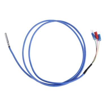 Imagem de Ymiko Sonda de Sensor de Temperatura PT100 RTD Com Corpo de Aço Inoxidável e Fio Isolado Em PTFE, 4 Mm X 30 Mm X 1000, Sensor de Nível Industrial à Prova d'água para HVAC e Controle de Processo