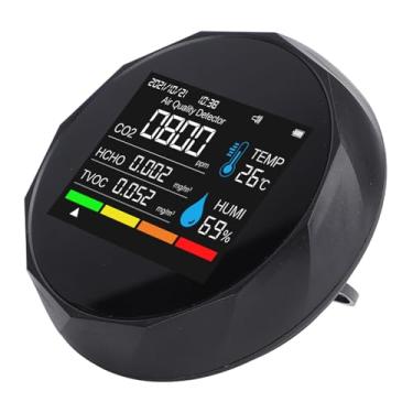 Imagem de Garosa Detector de Qualidade do Ar 5 Em 1 Com Aplicativo, Testador de Umidade e Temperatura HCHO PM2.5 para Home Office, Gravação de Dados Em Tempo Real Monitor Interno Magnético para Montagem Em