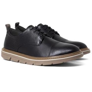 Imagem de Sapato Masculino Democrata Metropolitan Jeff Casual Couro Cadarço Tratorado 604101-Masculino