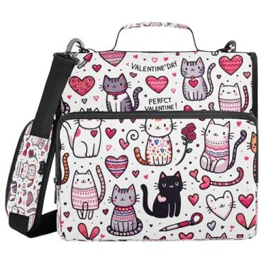 Imagem de Burbuja Pasta para fichário de 3 anéis com zíper e alça de ombro para laptop de 13 polegadas, vários bolsos para trabalho de escritório