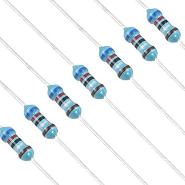 Imagem de YOKIVE 100 peças de resistores de 6,2 Ohm, resistor fixo de filme metálico de 1/4 W (0,25 W), resistores de tolerância +/-1%, certificado ROHS
