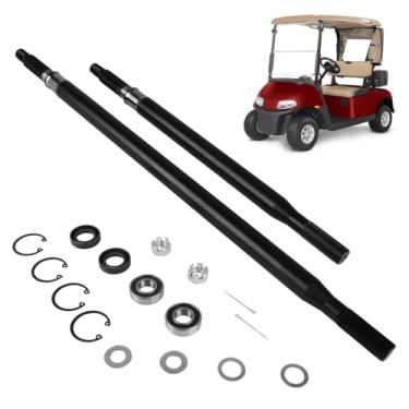 Imagem de EvTok Kit de eixo estriado traseiro de carrinho de golfe para modelos elétricos EZGO TXT e medalhista 1994-2013, lado do motorista e passageiro, substitui 20377G11 20377G12