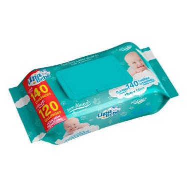 Imagem de Toalha Umedecida Verde Upa Bebê 140 unidades - UPA BEBE