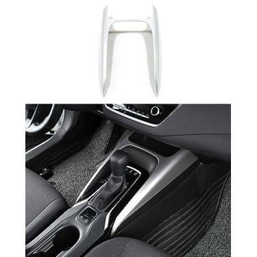 Imagem de ANUNFRRE Acessórios de carro adequados para Toyota Corolla 2020 2021 2022 2023 2024 2025 ABS console central interior painel de mudança de marchas moldura acabamento decoração interior (prata fosco) 1