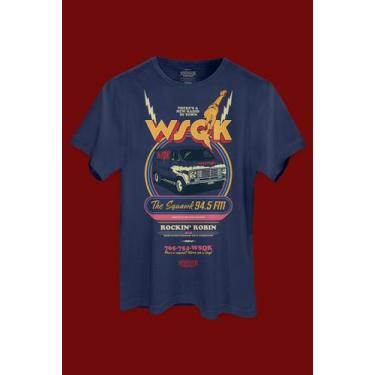 Imagem de Camiseta Stranger Things WSQK Van - Piticas, G2, Azul petróleo, Unisse