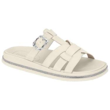 Imagem de Sandália Papete Moleca 5509.202 Feminina - Branco Off-Feminino