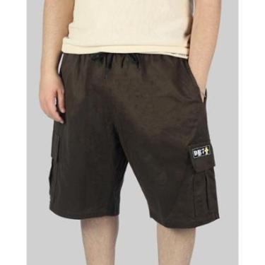 Imagem de Bermuda DR7 Street Cargo Logo Hidrante - Marrom-Unissex