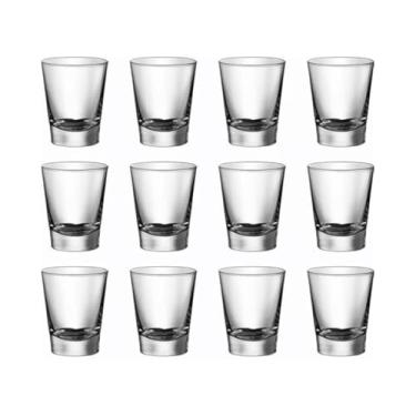 Imagem de Jogo com 12 Copos Shot 40ml – Vidro Transparente, Resistentes, Ideal para Cachaça, Tequila, Vodka e Drinks