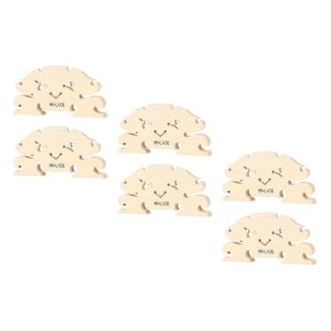 Imagem de menolana Conjunto de 6 peças de ponte Morin Khuur, acessório para rabeca mongol com cabeça de cavalo, ponte de madeira portátil e leve, peça para iniciante.