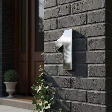 Imagem de Número 1 Espelhado Residencial Premium em ACM - CONCEPT METAIS