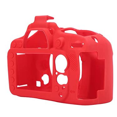 Imagem de GLOGLOW Estojo para Dispositivo Eletrônico Portátil Capa Protetora de Câmera de Silicone para D600 D610, Capa Leve, Resistente a Arranhões, Toque Macio, Fácil Limpeza para D600 D610, (Vermelho)