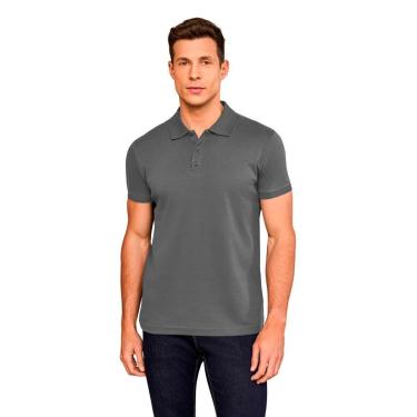 Imagem de Polo Lado Avesso Suedine Pima Masculina-Masculino