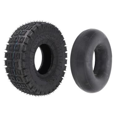 Imagem de Luocute 3.00-4 Pneus e 3.50/4.10- Conjunto de Tubo Interno, 9x3.50-10x3 Pneu Fora de Estrada, para Kart Atv Scooter Elétrico Mini Caminhão de Mão de Bicicleta