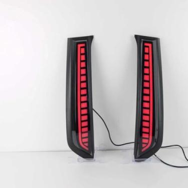 Imagem de Luzes traseiras de porta-malas de LED para Toyota 4Runner 2010-2023 Conjunto de lâmpada de freio de pilar traseiro, Play&Plug (LED de freio adicional)