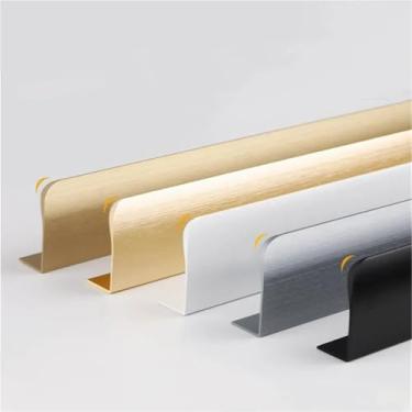 Imagem de Puxadores de porta de armário de móveis ocultos, montagem lateral, sem perfuração, puxadores de gaveta, ferragens de móveis, 1 peça (Wefakin 224 mm)