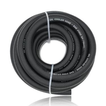 Imagem de Mangueira refrigeradora de óleo de transmissão 3/4 - Mangueira de linha de combustível de 300 PSI J1532 para transmissão de fluido, óleo, refrigerante, diesel, fluido hidráulico, lubrificante, gás