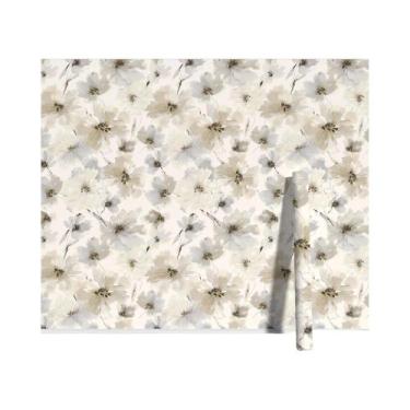 Imagem de Papel De Parede PVC Autoadesivo Impermeável Com Estampa Floral Para De
