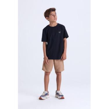 Imagem de Conjunto Masculino Infantil de Verão Básico VA, Preto, 6