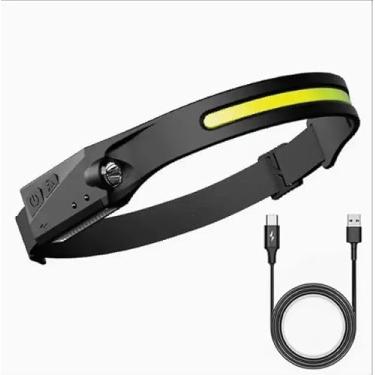 Imagem de Lanterna de Cabeça LED Recarregável – 270° de Iluminação, 5 Modos de Luz, Resistente à Água IPX4, Ideal para Ciclismo, Pesca, Caminhada e Uso Profissional